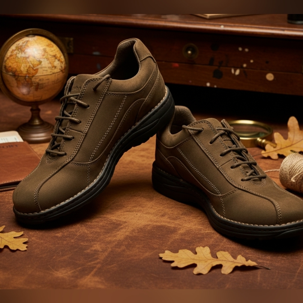 Cabelas Men's Size 12D Brown Suede Lace up, Casual, Comfort, Outdoor Shoes